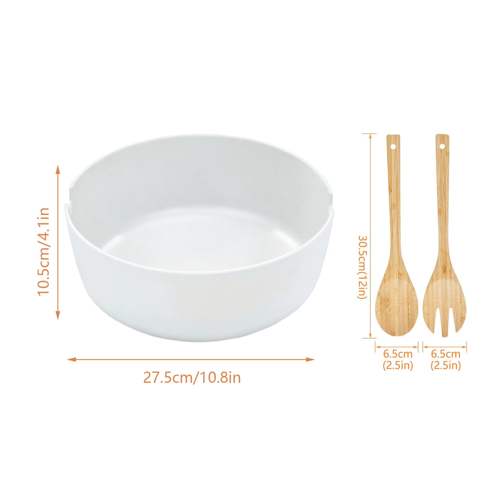 Grand Saladier Contenants Alimentaires En Bois Ustensiles De Cuisine | Grands Bols De Service Avec Couvercles Mixage Cuisson Préparation Repas Fruits Légumes Pâtes Céréales