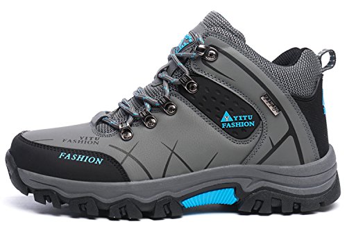 LILY999 - Zapatillas Altas Hombre, Color Gris, Talla 44