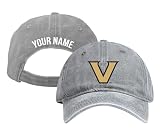 Vanderbilt Commodores University Personalized College Dad Hat – Officially Licensed Baseball Cap Gray