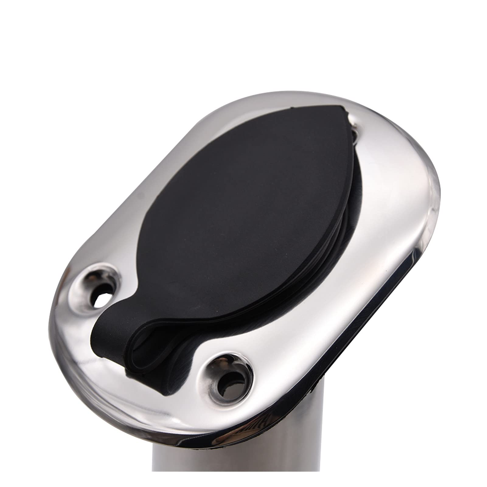 Portacanne da barca Supporto For La Canna Da Pesca In Acciaio Inox For Barchetta Da Incasso Da 15/30/090 Gradi Con PVC. Cap Marine Boat Accessories(1pc 15 degree)
