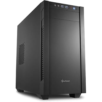 Sharkoon S1000 Black computer case - computer cases PC Metal Micro-ATXMini-ITX Black 15.5 cm 40 cm