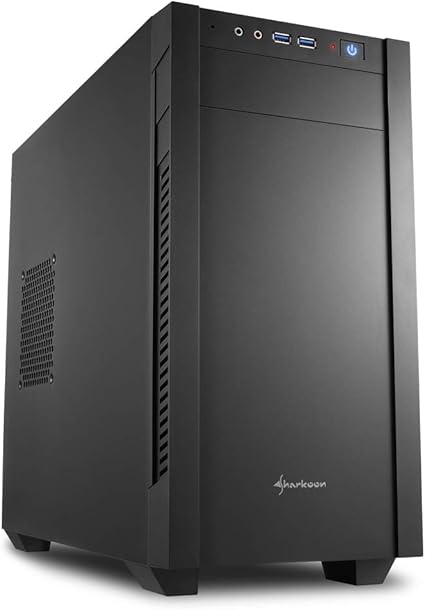 Amazon Sharkoon Microatx対応 ミニタワーpcケース フラットサイドパネル ブラック Sha S1000 Vbk 日本正規代理店品 Sharkoon パソコン 周辺機器 通販