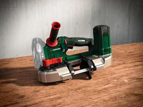 PARKSIDE 20V Akku Metall Bandsäge PMBA20-Li A1 aus der x20v Team Serie inkl. stabilem Koffer, ohne Akku und Ladegerät