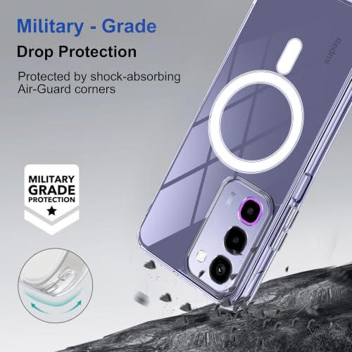 Image of Zapcase Back Case Cover for Realme P4R 5G | Compatible for Realme P4R 5G Back Cover | Compatible with MagSafe | Scratch-Resistant Back Cover | Clear