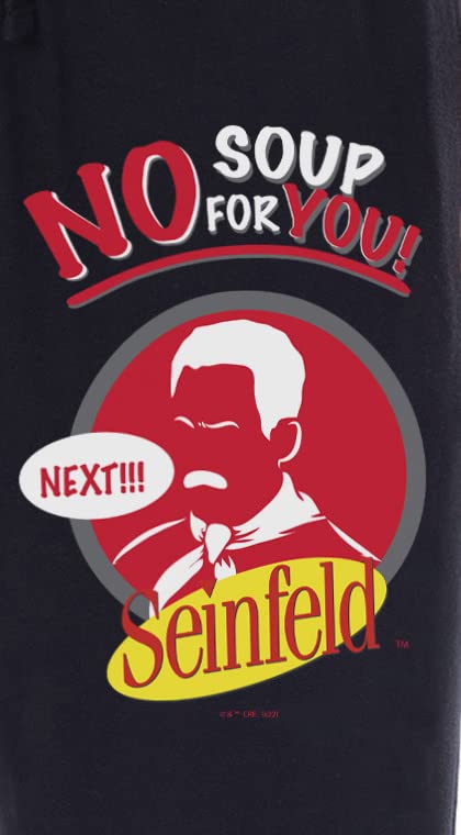 Seinfeld Mens' TV Show No Soup For You Funny Sleep Pajama Pants3