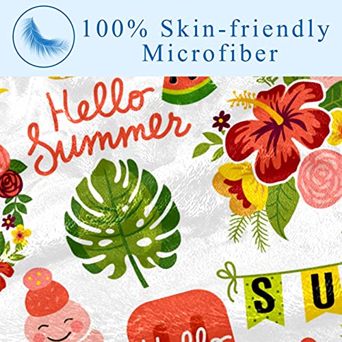 Couverture douce et chaude Summer Enjoy pour lit et canapé, 150x100 cm - 4