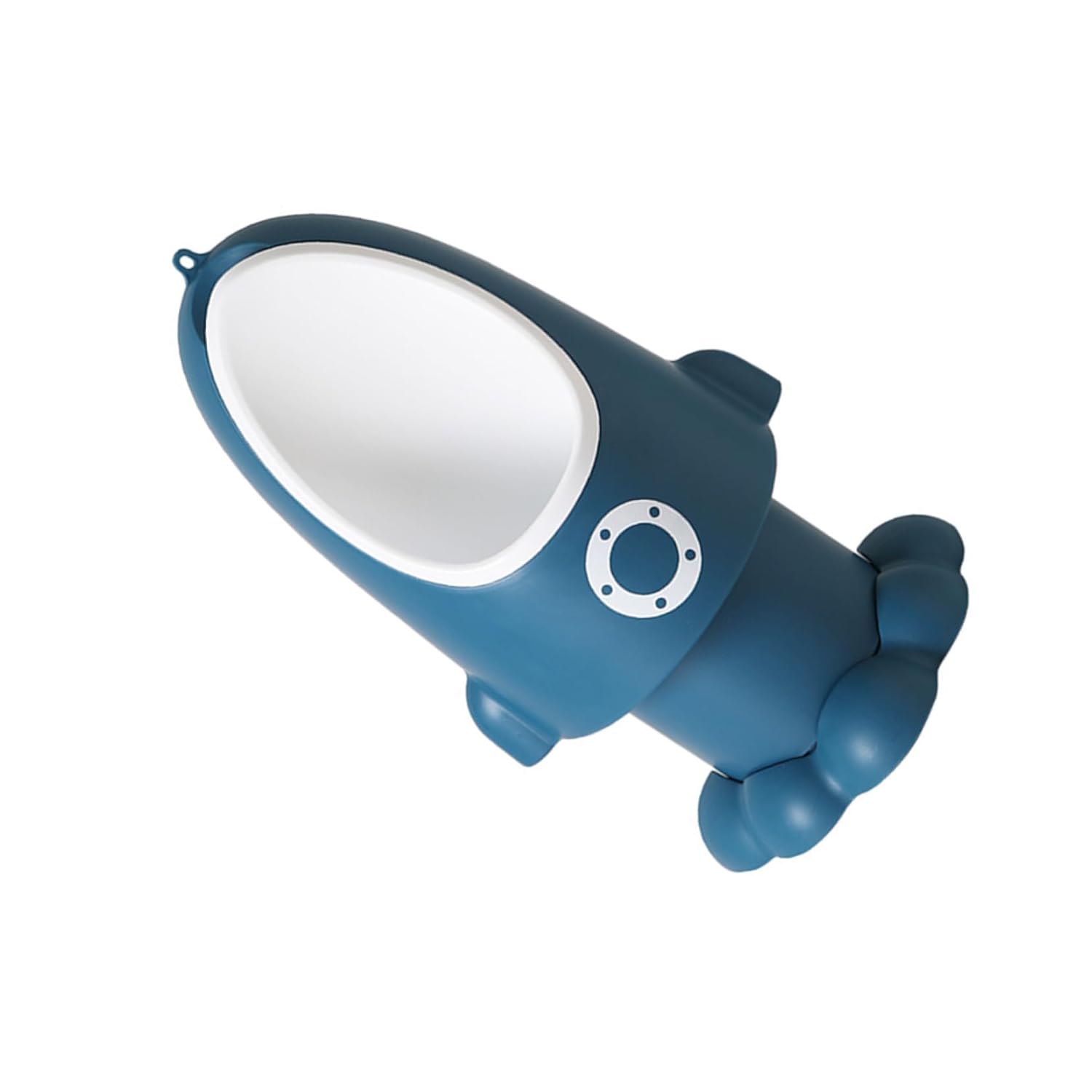 Adjustable Boys Urinal Potty Rocket Shape Cartoon Design Training Stand for Easy to Install and Wash Deep Sea Blue