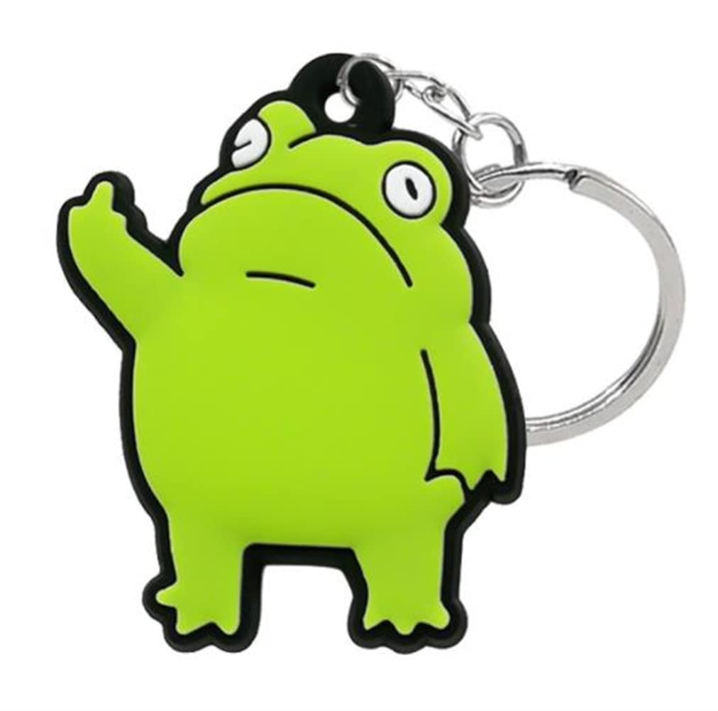 Porte-clés Grenouille 'Boss' Rigolo - En PVC, Pour Enfants Et Adultes, à Accrocher Partout - 7