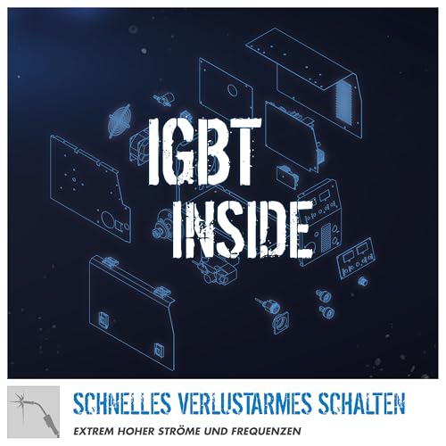 Güde Universalschweissgerät Uni-Mig 165 SYN (230 V, 4 in 1, 160 A max. Schweißstrom, 20-160 A Regelbereich, inkl. Elektrodenhalter, Schlauchpaket, Masseklemme, Druckminderer, Schweißschild, etc.)
