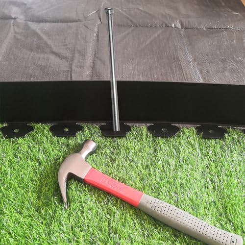 Metal Stakes, 10 Inch 35Pcs Galvanized Landscape Spikes,Garden Nails for Turf,Weed Barriers,Tent and More (35, Silver) - Image 5