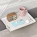 Mensola Comodino da Appendere per Letto - Tavolino con Gestione Dei Cavi, Scaffale Clipsable per Letto a Castello, Clip-On Nightstand Tray Organizer for Top Bunk Vassoio Comodino Bianco immagine