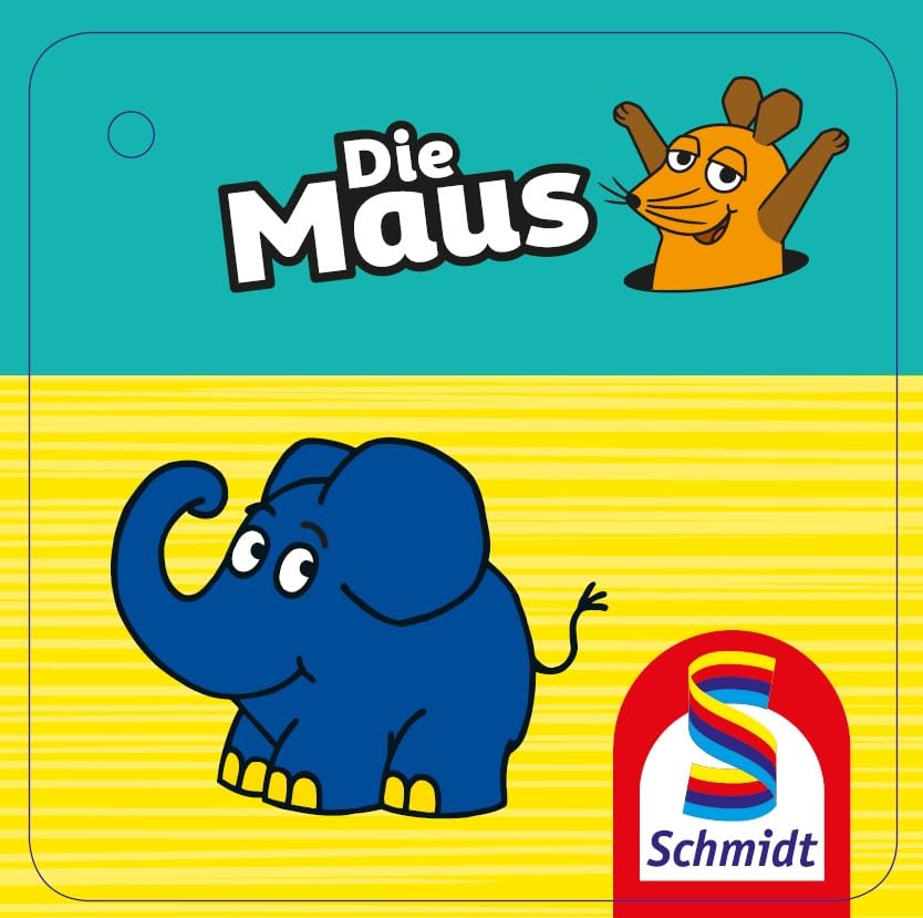 Schmidt Spiele 42272 Die Maus, Elefant, 20 cm Plüschfigur, Jubiläumsedition, bunt