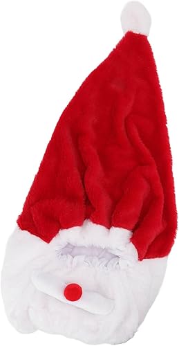 Miniatura 5 de Christmas Santa Motorcycle Helmet Cover Nativity Helmet Cover, Santa Claus Xmas Hat Decoration Plush Scratch Proof Motorcycle Helmet Hat for