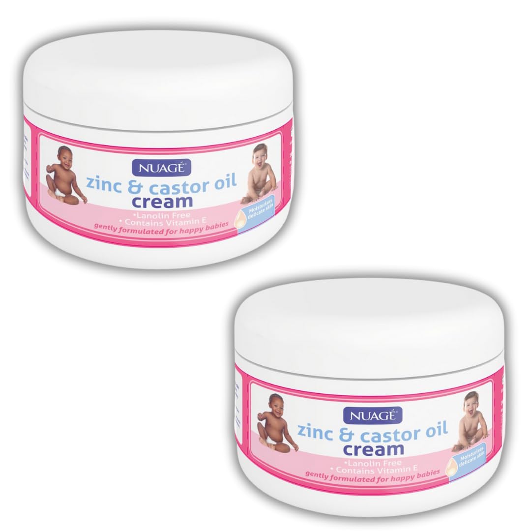 SOTL® X2 Zinc & Castor Oil Cream Gentle Skin Protection For Babies & Adults Soothes Nappy Rash