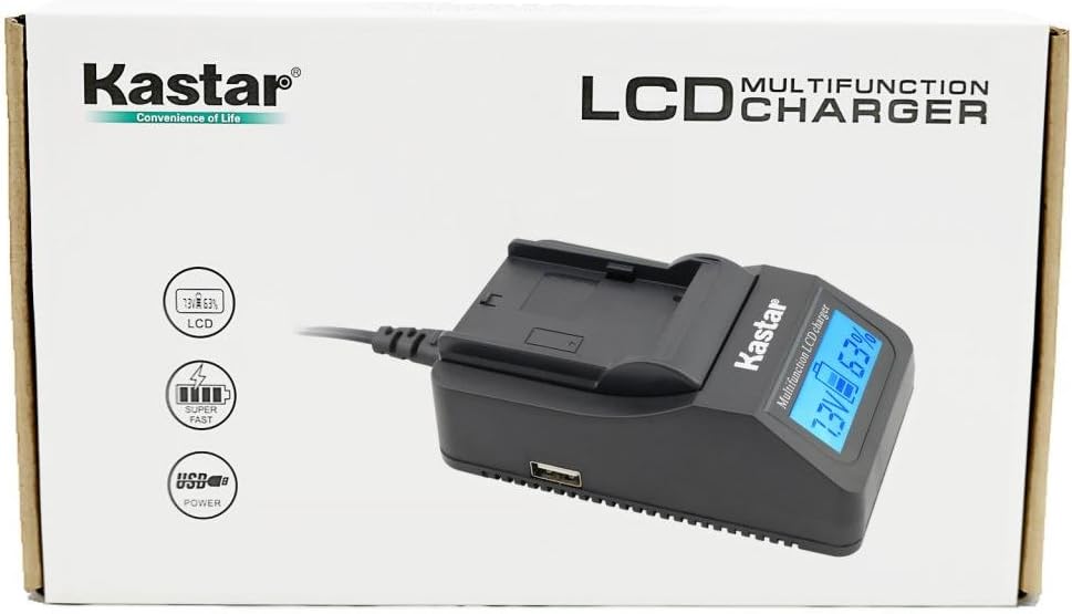 Kastar Ultra Fast Charger Replacement for Pentax D-LI90 DLI90 and K-01 K-3 K-5 K-5II K-5IIs K-7 645D 645Z Cameras