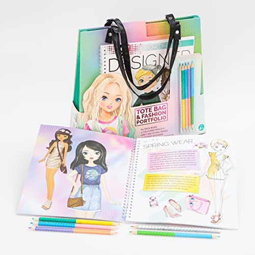 Curious Universe Pop Fashion Tote Bag & Fashion Portfolio with Pencils - Image 5