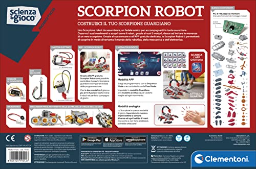 Robot Clementoni Science Robotics Scorpion : kit de construction mécanique enfant 8 ans