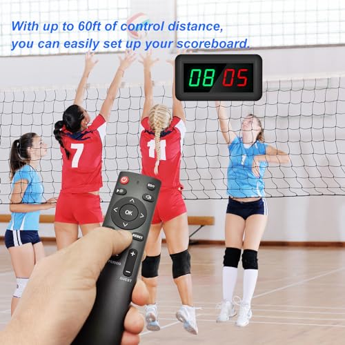 Marcador Digital Portátil para Baloncesto con Control Remoto miniatura 2