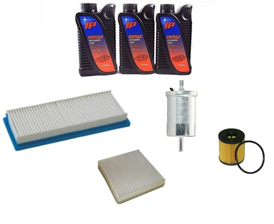 AOQ KIT TAGLIAND 4 FILTRI +3 LT OLIO 5W40 COMPATIBILE CON SMART FORTWO II (451) (II serie)800 CDI