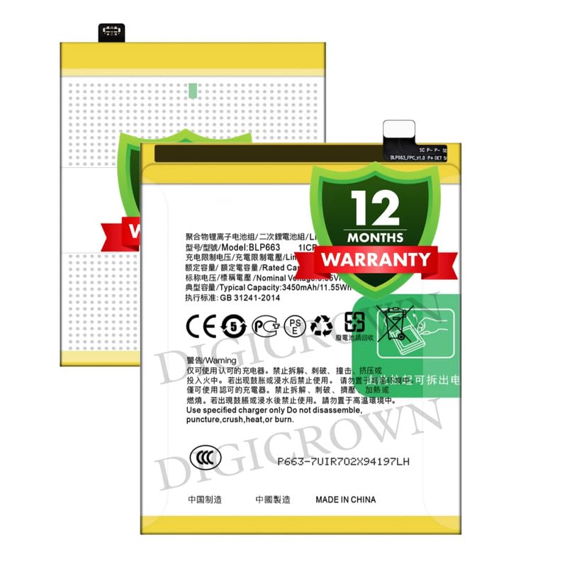 Image of Original BLP663 Battery Compatible for Oppo R15 - (3450.mAh) - 1 Year Warranty DF7