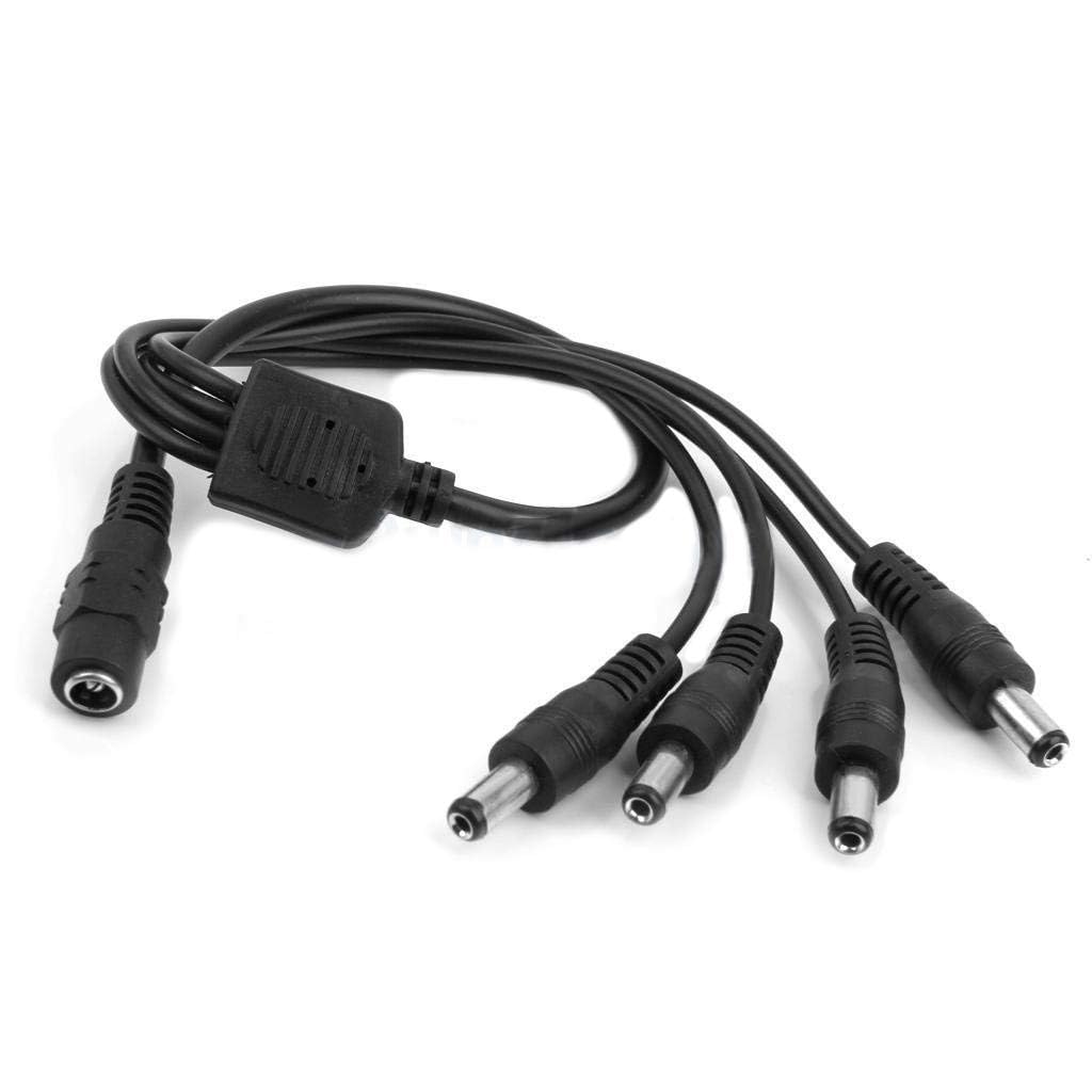 WiredCom DC Female to Male Output Power Splitter Cable || DC CCTV Camera Power Splitter Cable Y Adapter for CCTV Security Cameras and LED Strip Lights Deguangxin (1 to 4 way, Pack of 1) (B0D745VZLR) Amazon Price History, Amazon Price Tracker