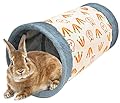 SUPJADE Rabbit Guinea-Pig Tunnels-Hideout Toys - Bunny Cat Tube Small Animal Activity Tunnels Hideaway Bed Accessoies for Dwarf Rabbits Guinea Pigs Kitty
