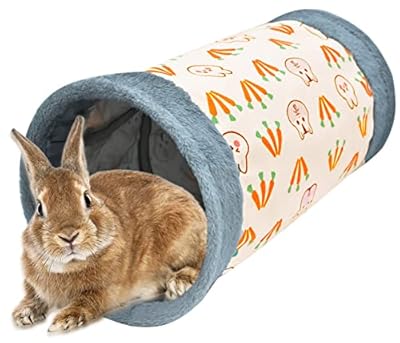 SUPJADE Rabbit Guinea-Pig Tunnels-Hideout Toys - Bunny Cat Tube Small Animal Activity Tunnels Hideaway Bed Accessoies for Dwarf Rabbits Guinea Pigs Kitty