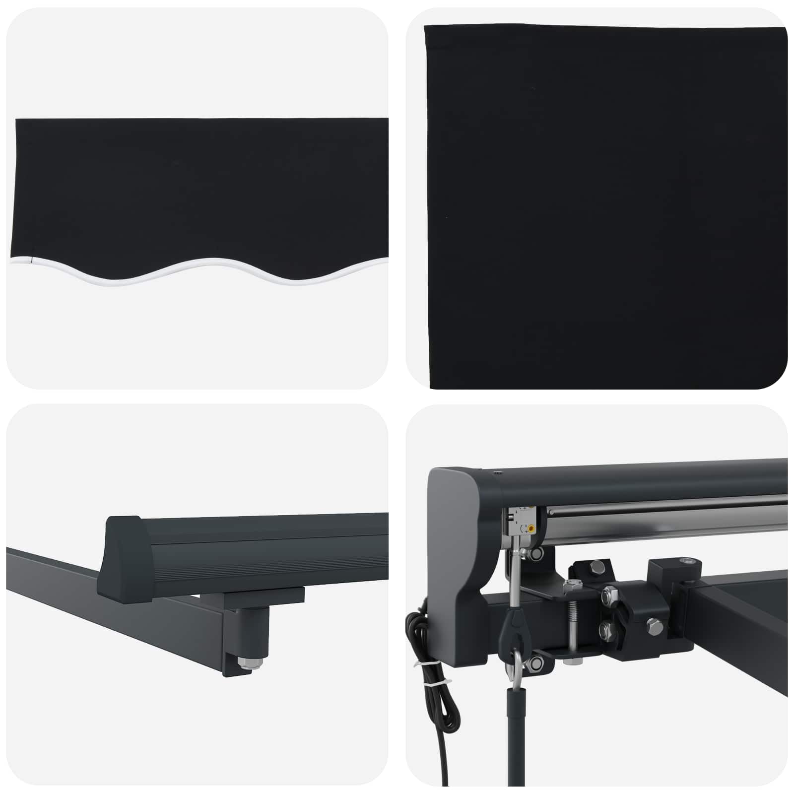 Toldo Motorizado 3 x 2,5 m, Toldo Eléctrico con Manivela, Toldo Articulado Eléctrico con Mando a Distancia, Toldos Exterior Terraza 3 x 2,5 m