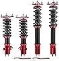 maXpeedingrods Coilover Adjustable for Subaru Impreza WRX 2000-2007 STI 2000-2004 for Saab 9-2X 2005-2007 GGA GGE, 24 Level Adjustable Damper Spring Shock Absorber, Suspension Kit Strut Lowering Kit