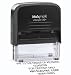 Bank Deposit Stamp - Large Size 5-Line Self Inking Stamp for Check Endorsement - 7/8" x 2-3/8" - Includes extra replacement pad $6.95 value