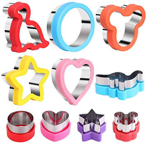 10pcs Sandwiches Cutters set, Mickey Mouse & Dinosaur & Heart & Star Shapes