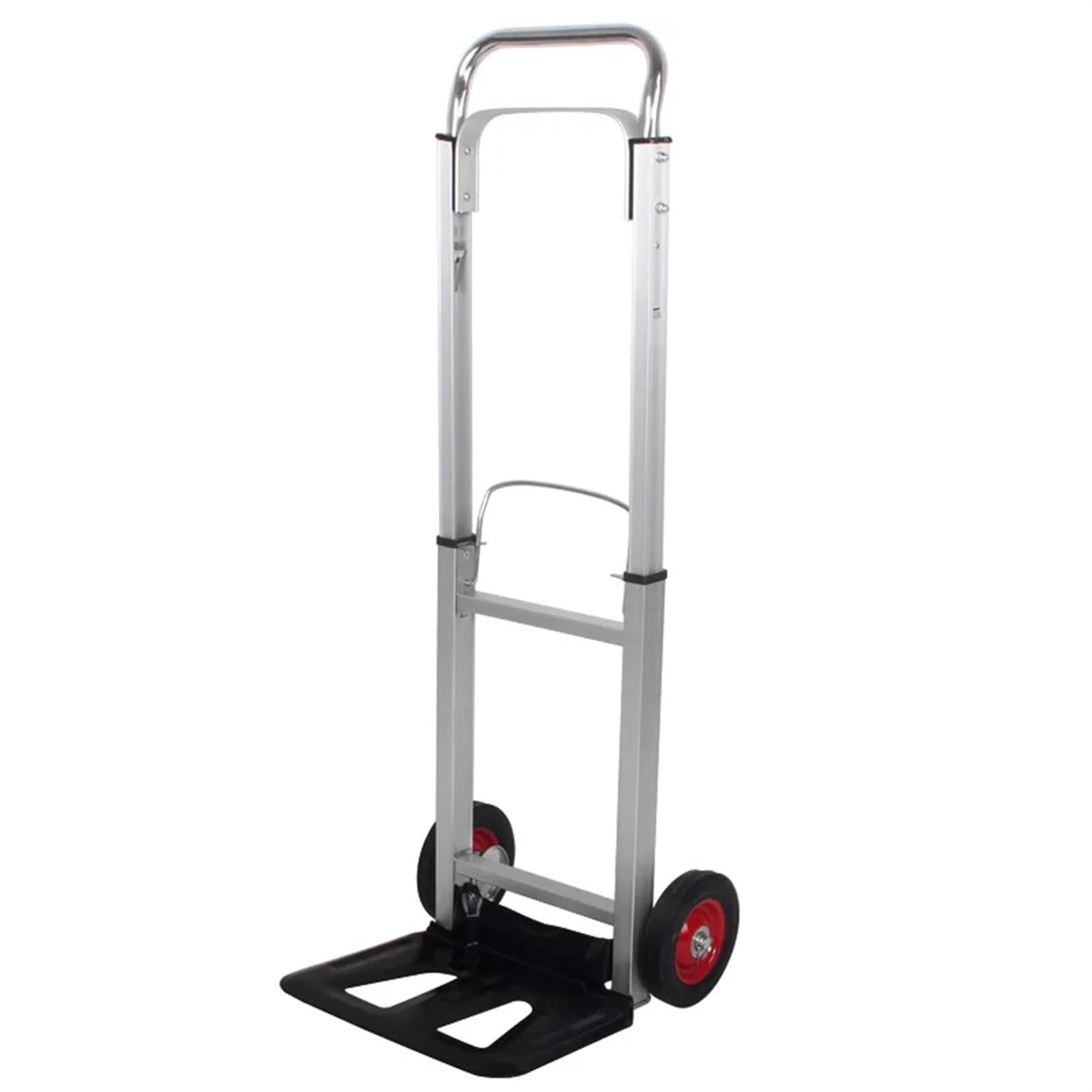Carrello Pieghevole per Bagagli con Maniglia telescopica, Carrello da Giardino Portatile in Alluminio Leggero