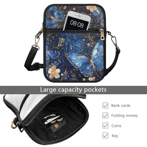 Women Small Crossbody Bags Trendy Messenger Bag Phone Purses Leather Shoulder Bag Multi Pocket Handbags 5