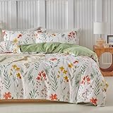 TTCM Funda Nordica 220x240cm, Estampado Floral Verde
