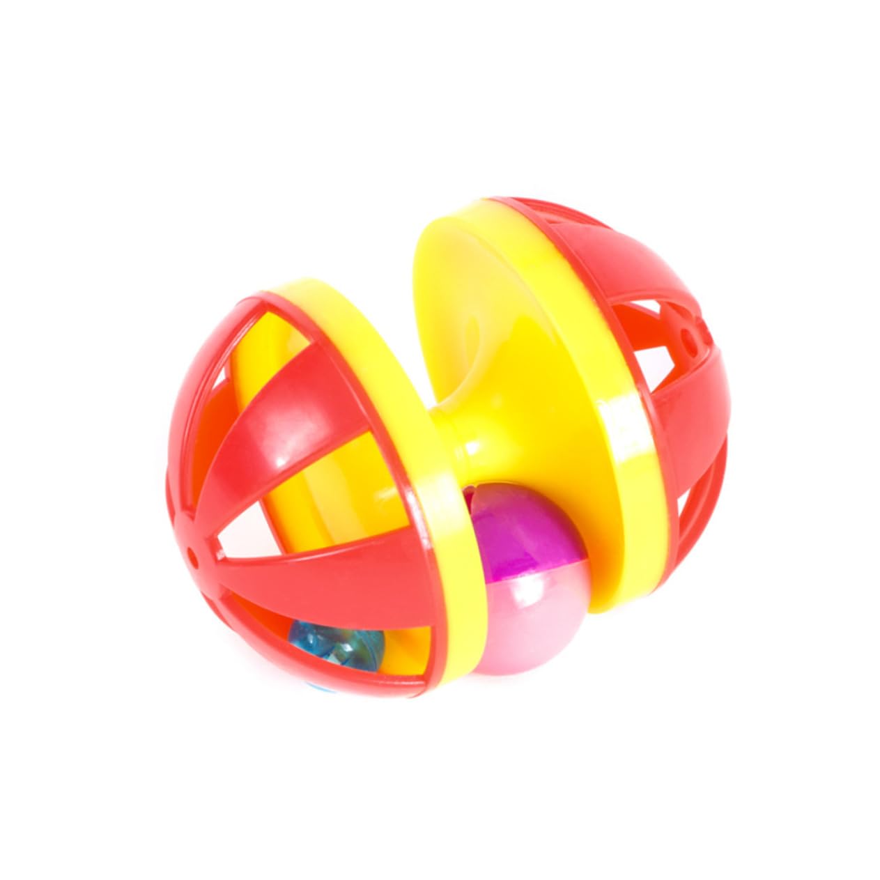 minkissy 12piezas Juguetes para Gatos Cascabeles De Balones Interactivas De Plástico para Diversión y Estimulación para Gatos Aleatorios