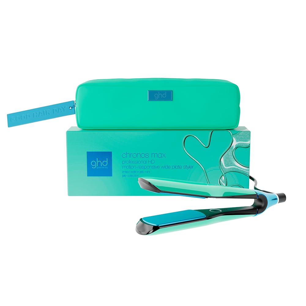 ghd Chronos Max - Plancha de Pelo Profesional, Styler con Placas 85% más Anchas, Peinado 3x Veces Más Rápido, Más Brillo, Sin Daño Por Calor Extremo - Para Cabello Largo, Grueso o Rizado