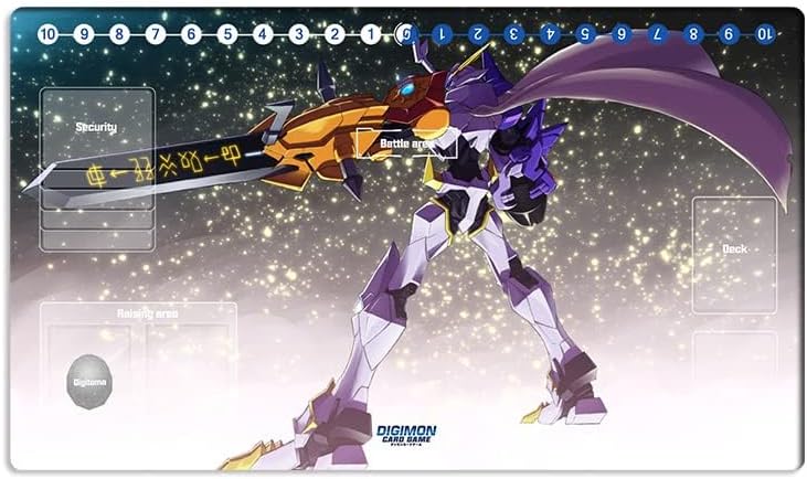 Miniatura 2 de Nuevo DTCG Duel Playmat Digimon Diaboromon Juego de cartas coleccionables TCG CCG Mat Pad + bolsa gratis (ZD002-05-SM)