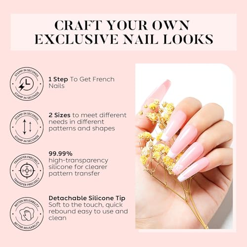 AIMEILI Nail Art Stamping Templates Manicure Tool Kit 5Pcs Nail Stamping Plates, 2 Stamper, 2 Scraper, 1 Latex Peel Off Tape, Flower Animal Pattern Manicure Print Tools for DIY Nail Art Designs - Image 4