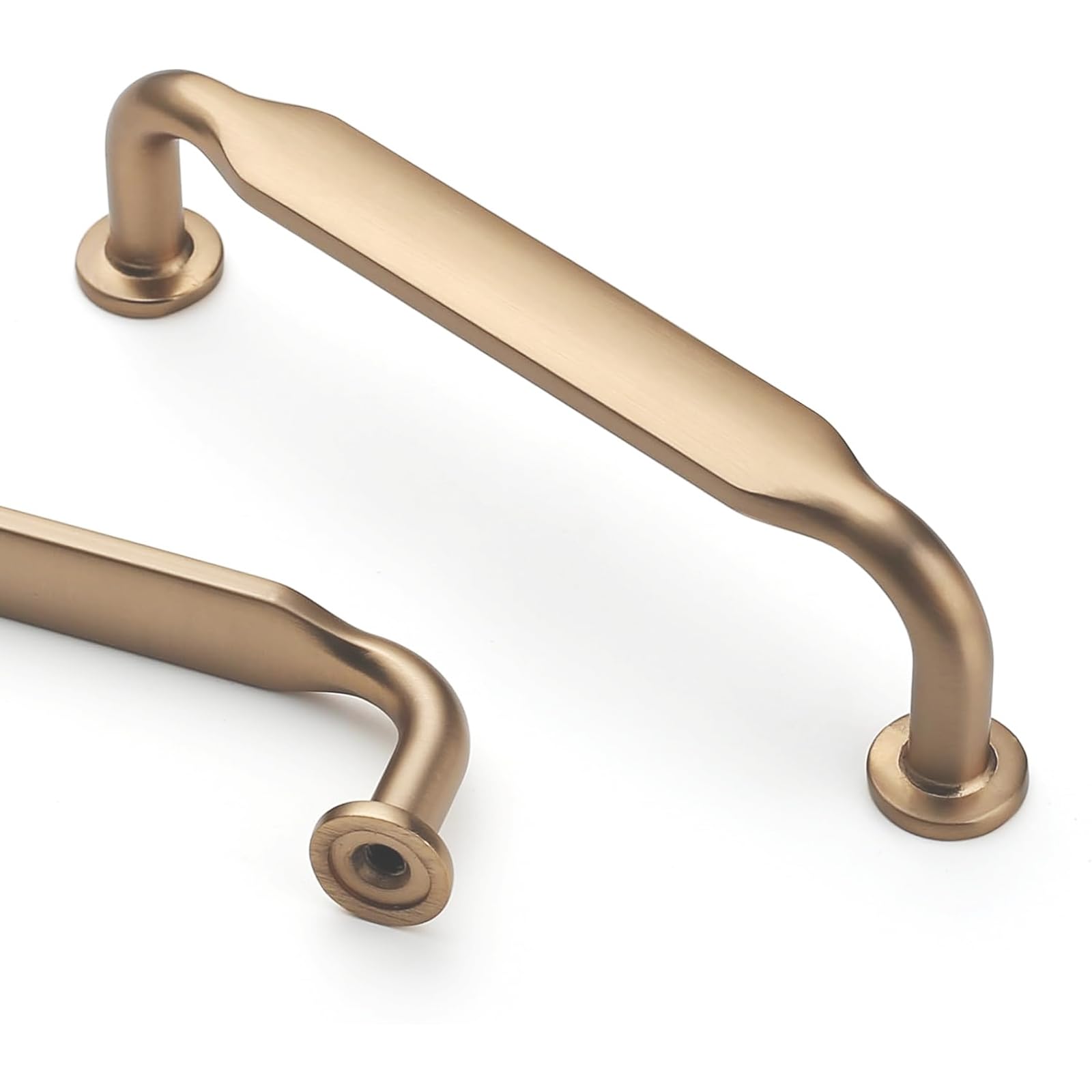 Asidrama 10 Pack 3.75 Inch(96mm) Champagne Bronze Kitchen Cabinet Handles, Cabinet Pulls Kitchen Cabinet Hardware for Cupboard Drawer Pulls