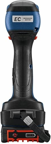 Miniatura 5 de Bosch GDX18V-1800B12 Kit de llave de impacto de broca de 18 V dos en uno de 1/4 pulgadas y 1/2 pulgada con batería de alimentación estándar de 2 Ah