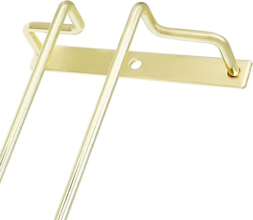 Miniatura 5 de Estante para copas de vino de 9.64 pulgadas para debajo del gabinete, soporte para copas de vino, soporte de almacenamiento para gafas, organizador