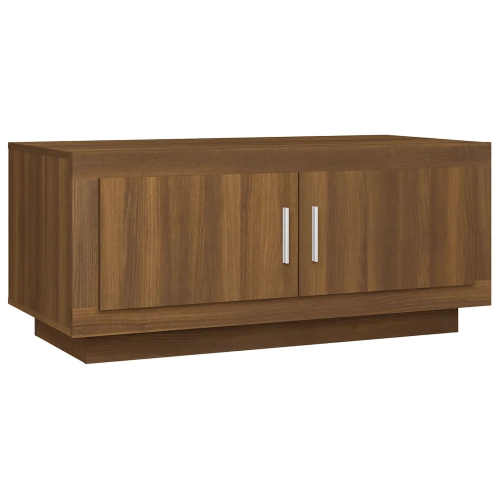 Homgoday Tavolino da caffè in rovere marrone, 102 x 50 x 45 cm, tavolino da tè per soggiorno, sala d'accoglienza degli ospiti, camera da letto e ufficio, mobili 1702