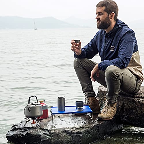Dingzz Outdoor Mini Table Portable Camping Fishing Table Ultralight Folding Picnic Dining-Table (Color : Black) #TOP5