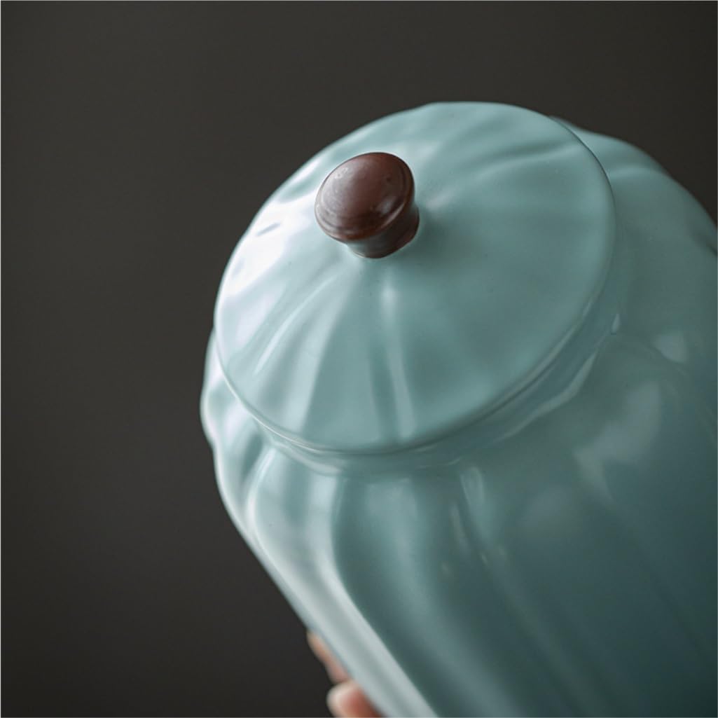 Zuckerdose Keramik-Vorratsdosen for Tee in großen Mengen, versiegelte Gläser for die Küche, Süßigkeiten, Nüsse, Kaffeebohnen, Vorratsdosen for den Haushalt Teeblätter Aufbewahren(A,S)
