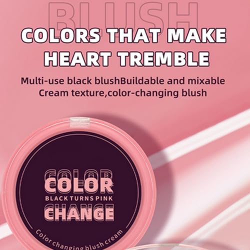 lyanny Cream Blush, Color Changing Cream Blusher for Mature Skin, Natural Nude Makeup Blusher Powder, Color Changing Blush for Cheek - Image 6