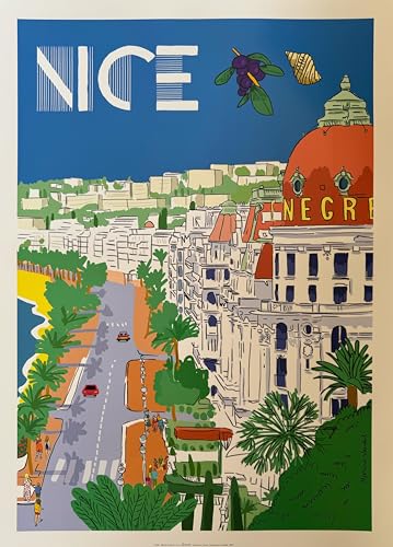 Affiche Nice 50x70cm grand format pour habiller un salon lumineux