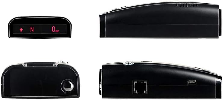Side and top views of the Radenso XP Radar Detector