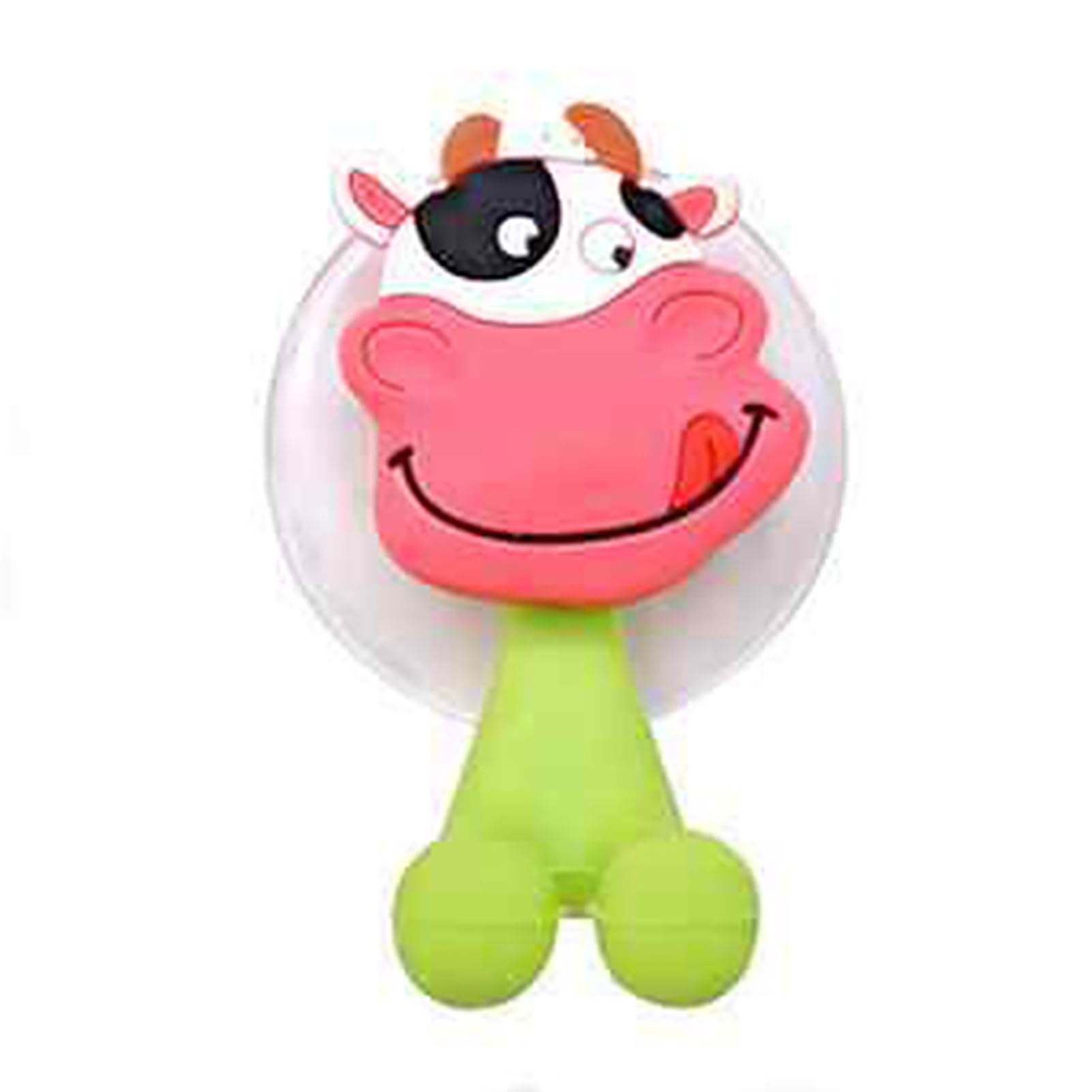 matumou Toothbrush Holder Wall-mounted Cartoon Pattern PVC Creative Toothbrush Rack for Bathroom Toothbrush Suction