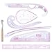 7 Stücke Schneider-Lineal, Kleidung Kunststoff Lineal Set, Französisches Metrisches Lineal Set, Schneiderei Schneidlineal, 7 Spezifikationen, zum Nähen und Schneiden von Stoff