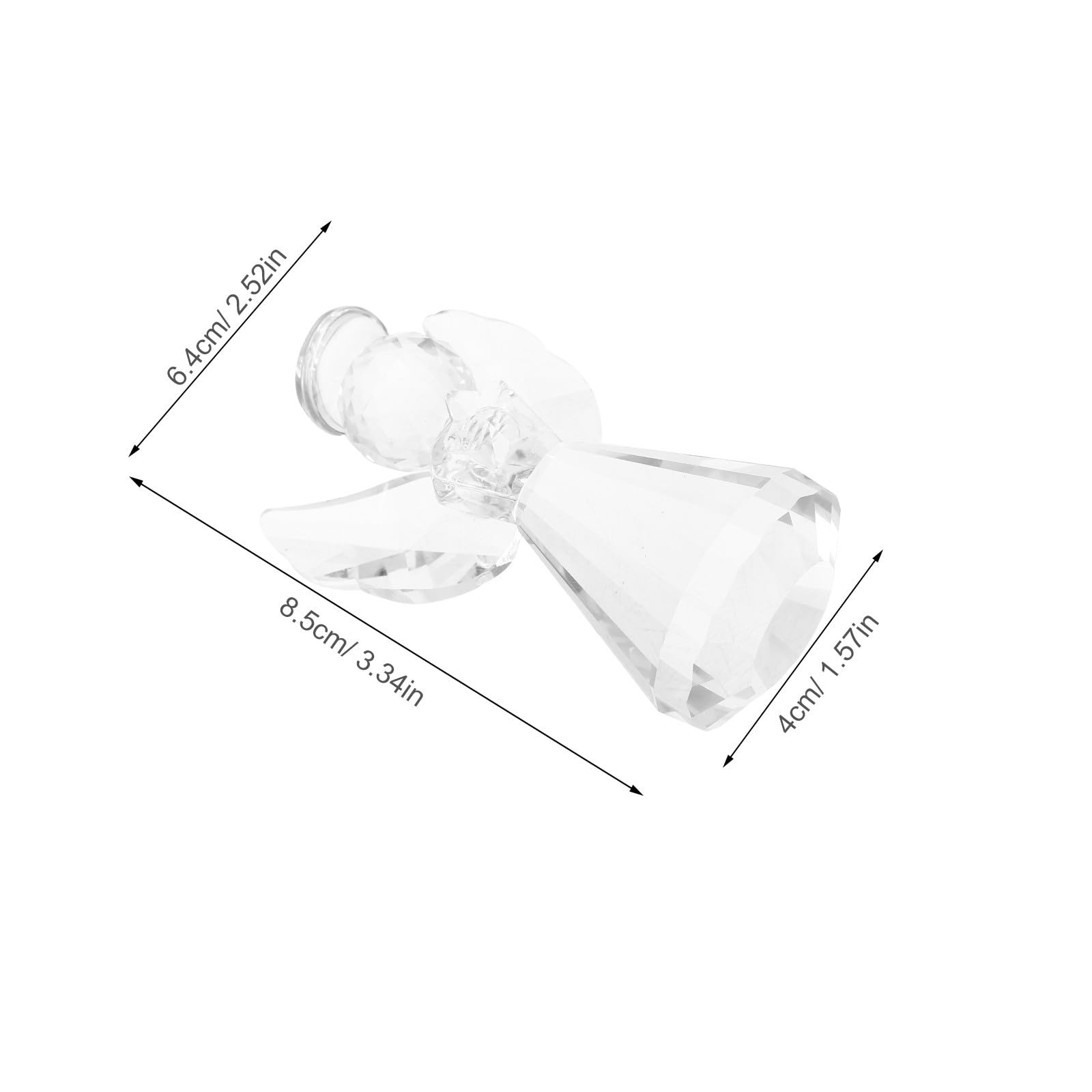 Toyvian 8 Piezas Figura Decorativa de Ángel de Cristal para Hogar y